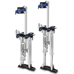 GCCSJ 15''-23'' Drywall Stilts for Adults Adjustable Heights Aluminum Stilt for Sheetrock Drop Ceiling Painting Painter Taping or High Shrub Trimming