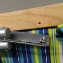 Caribbean Joe Folding Beach Chair, 4 Position Portable Backpack Foldable Camping Chair with Headrest, Cup Holder, and Wooden Armrests, 300 lb Capacity (Blue, Lime Stripe)