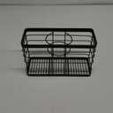 Hair Dryer Holder - Hair Tool Organizer Wall Mount/Adhesive Blow Dryer Holder/Curling iron holder Cabinet Door Bathroom Organizer for Hair Dryer, Curling Wands, Hair Straighteners Black