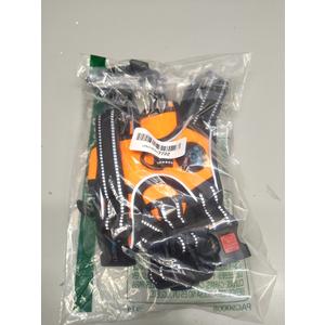 PHOEPET No Pull Dog Harness Medium Reflective Front Clip Vest with Handle,Adjustable 2 Metal Rings 3 Buckles,[Easy to Put on & Take Off](M, Orange)