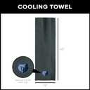 Northwest NBA Memphis Grizzlies Cooling Towel, 12" x 40", Charcoal (Gray)