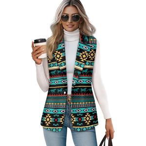 Aztec Vest Women,Western Vest For Women,Women Suit Vest,Sleeveless Blazers,XL