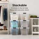 IRIS USA 6-Pack 54 Quart Storage Bins with Lids, Clear