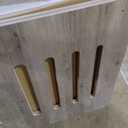 Feandrea Modern Dog Crate Furniture with Charging Station, Medium Kennel Indoor with Flip-up Hidden Acrylic Door, for Small and Medium Dogs up to 45 lb, Pet Side End Table Cage, Heather Greige