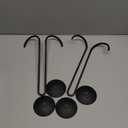 Wall Candle Holder Set of Two, Metal Black Candle Sconces Wall Decor, Hanging Candle Holder Fits Taper Candle/LED Tea Lights, Wedding Housewarming Gifts for Farmhouse Living Room Fireplace (Double-arm 2pcs)