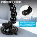 SUREWO Flexible Gooseneck Suction Cup Camera Car Mount Compatible with Gopro Hero 13 Black,Hero 12/11/10/9/8/7/6/5 Black,DJI Osmo Action 5 pro/4/3/2,Insta 360 ONE R and Most Action Cameras (Long)