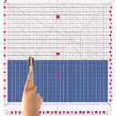 Quilting Ruler- 12.5 * 12.5" Slotted Rulers for Quilting and Sewing Quilt Strip Rulers for Fabric Precise Cutting (Pink)