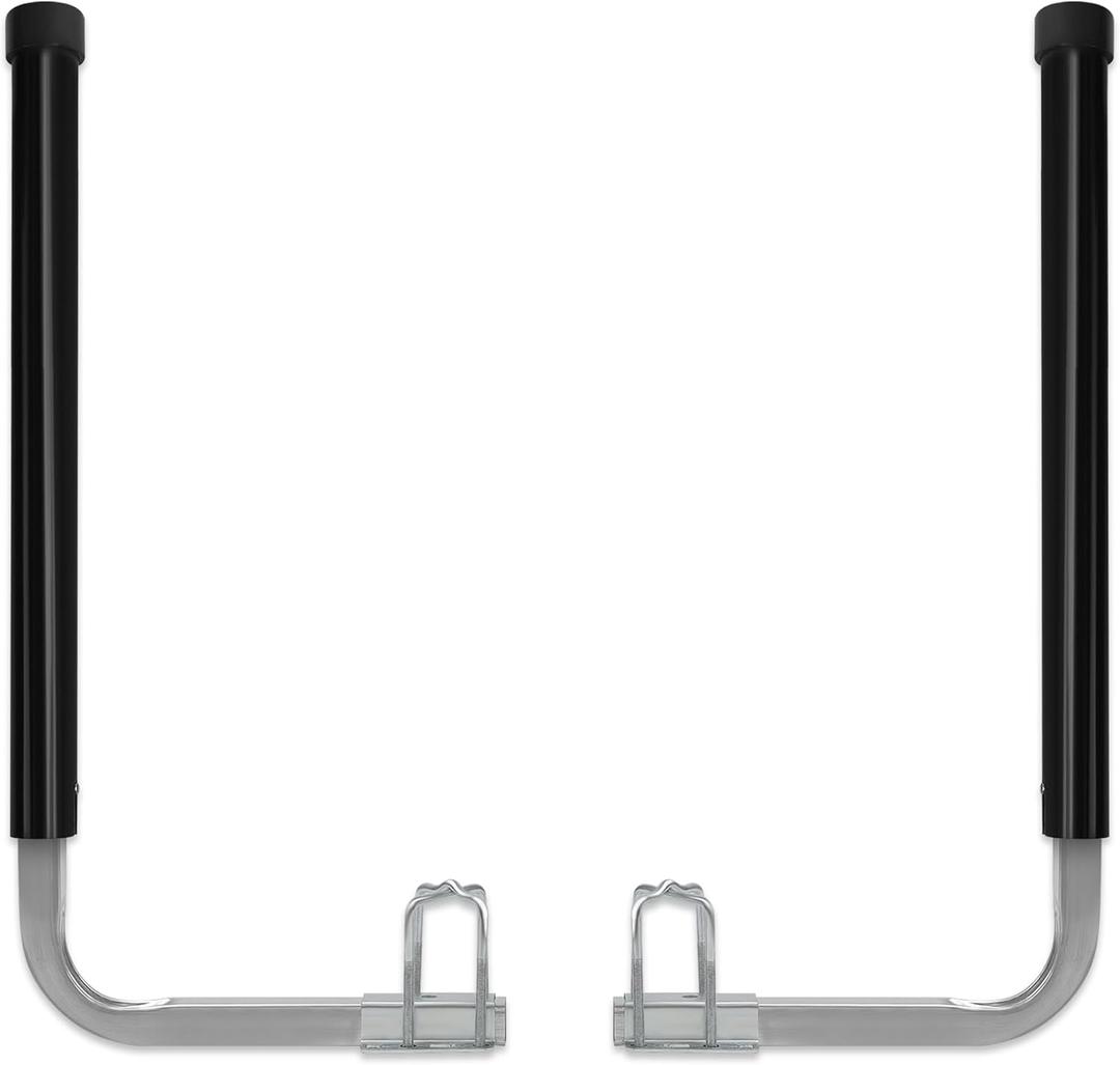 JY PERFORMANCE Boat Trailer Guide-ons, 40"/48" Adjustable, Rustproof Electro-Galvanized Steel Trailer Guide ons, Trailer Guides with White PVC Pipes, for Ski Boat, Fishing Boat, Sailboat Trailer 2PCS (Black)