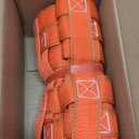 YATOINTO Cargo Lifting Net 3.28' x 3.28', Lifting Net Straps for Hoist 661lbs Load Capacity, Nylon Sling Hoisting Net 10CM Square Hole for Construction Rigging Moving Towing Hoisting Loading Unloading