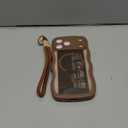 Magnetic for iPhone 17 Pro Max Case, Cute Wavy [Full Camera Protection] [Fit for MagSafe], 1X Screen Protector+1X Wrist Strap, Trendy Matte Women Girly Phone Case for iPhone 17 Pro Max 6.9", Brown