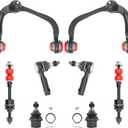 8pcs 2WD Front End Suspension Kit for Ford F-150 2005-2008, Lincoln Mark LT 2006 2007 2008, 2 Upper Control Arms 2 Lower Ball Joints 2 Outer Tie Rods 2 Sway Bars Replacement K80306 K80308