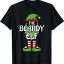 Beardy Elf Family Matching Group Christmas T-Shirt