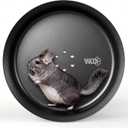 15" Silent Chinchillas Exercise Wheel, Aluminum Alloy Noiseless Running Wheel for Syrian Hamsters, Hedgehogs, Squirrels and Small Pets (Black)