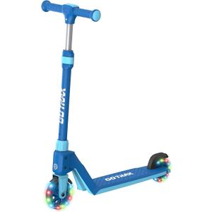 Gotrax K03 Kick Scooter for Kids, 5" LED RGB Lighted Wheels, 4.6 Lbs Lightweight and One-Click Detachable Design, Height Adjustable Handlebars, Anti-Slip Deck and Max Load 110 Lbs for Boy&Girl Age 3+