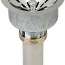 Elkay LK99 3-1/2" Deluxe Drain with Type 304 Stainless Steel Body, Strainer Basket, Rubber Seal, and Tailpiece 