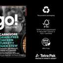 5 x Go! Solutions Carnivore, Grain-Free, Protein Rich Wet Dog Food, Chicken, Turkey and Duck Stew, 12.5 oz (EXP 10/30/25)