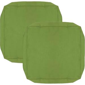 FLYMEI Patio Cushion Covers 24x22x4 Waterproof Outdoor Cushion Cover Replacement 2Packs Outdoor Seat Cushion Slipcover for Rattan Chair Sofa, Green