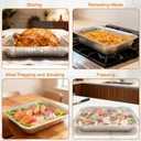 Aluminum Foil Pans 9x13 - Disposable Half Size Deep Steam Table Tin Foil Pans for Oven Baking Cake, Roasting Turkey, Food Prepping, Storing, Freezing, Chafing (40 Pack)