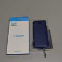 VEGER Portable Charger with Built-in AC Plug and Cables, All in One 10000mAh Ultra Slim Power Bank Travel Essentials, Fast Charging Battery Pack Compatible with iPhone, Samsung, Android (Navy)