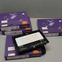 LED Flood Light Outdoor 800W Equivalent Bluetooth Smart Color Change Landscape Lighting DIY-Scene+RGB Colors+Warm White 2700K - APP & Group Control & Timing,IP66 Waterproof US 3-Plug Up Light 4Pack