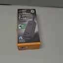 GE Flat Plug Power Strip Extension Cord with USB Ports, Travel Power Strip with 2 Outlets 3 USB Ports, Cruise Ship Essentials, 6 Ft Braided Small Extension Cord Flat Wall Plug, ETL Listed Black, 82586