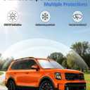 Windshield Sun Shade for Kia Telluride 2020-2025 Accessories, Car Front Window Sun Visor & Heat Shield | 240T Sunshade Protection Blocks UV Rays