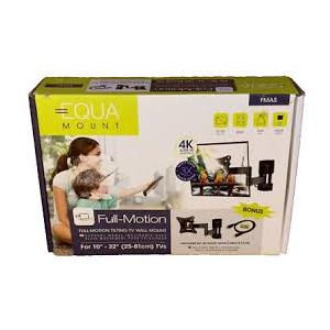 Equa Mount Full Motion  Tilting TV Wall Mount Bracket Swivel 10"-32" In LED New  Equa Mount Full Motion  Tilting TV Wall Mount Bracket Swivel 10"-32" In LED New