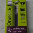 Philips Norelco for Face + Body, Electric Beard Trimmer, Shaver and Groomer, 5in1 Adjustable Comb, 1x Body Kit, Model QP2834/70, Black/Lime Green