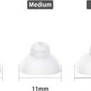 Hearing Aid Domes, Single Layer Umbrella-Shaped Ear Tips for ITC,CIC and RIC Hearing Amplifier Earplugs Replacement Accessories (Medium 20pcs Pack)