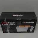 Mueller UltraToast Full Stainless Steel Toaster 2 Slice, Long Extra-Wide Slots with Removable Tray, Cancel/Defrost/Reheat Functions, 6 Browning Levels with LED Display, Housewarming Gifts New Home