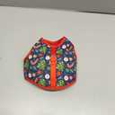 Mile High Life Velcro Dog Harness, Air Mesh Floral Vest Harness for 20 lbs Small Dogs & Cats, Easy Get on Adjustable Easy Closures Both Neck and Chest(Red Tree, S Chest 16"-18")