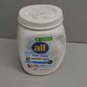 All Mighty Pacs Laundry Detergent, Free Clear for Sensitive Skin, Tub, 60 Count