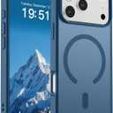 SUPFINE Magnetic for iPhone 17 Pro Max Case (Compatible with MagSafe)(Military Grade Drop Protection) Translucent Matte Shockproof with Anti-Fingerprint Phone Cover 2025,Deep Blue