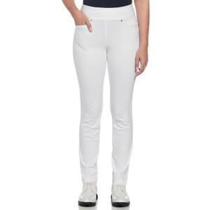 PGA TOUR Women's Stretch Golf Pants with Pull-on Waist, 31" & 32" Inseams, Tummy Control, Moisture-Wicking, Sun Protection (Medium, Bright White) PGA TOUR Women's Stretch Golf Pants with Pull-on Waist, 31" & 32" Inseams, Tummy Control, Moisture-Wicking, Sun Protection (Medium, Bright White)