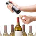 COKUNST Electric Wine Opener, Battery Operated Wine Bottle Openers with Foil Cutter, One-click Button Corkscrew Remover for Home Kitchen Party Wedding