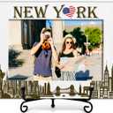New York Gifts Picture Frame, New York Tourist Attractions Photo Frame With Stand, Wedding Anniversary Vacation Gifts For Friend Family Couple, Picture Frame Tabletop Decor - Fits 4x6 Inches Photo07