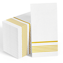 200 Pack Paper Dinner Napkins, Absorbent Paper Napkins, Premium Quality Guest Towels, 2-Ply Disposable Hand Towels for Kitchen, Events, Parties or Events