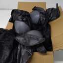 3 Pack Witches Halloween Decorations Outdoor, 5.5 ft Holding Hands Screaming Witches with Upgraded Wind Resistant Stakes, Light Up Witch Glowing Head Life Size for Home Lawn Yard Party Decor