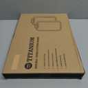 Titanium Cutting Board for Kitchen, Cutting Boards Non Toxic Double Sided Metal Pure Titanium and Wheat Straw PP Chopping Board Food Grade Easy to Clean Large Size 16"*10"*0.9"(White)