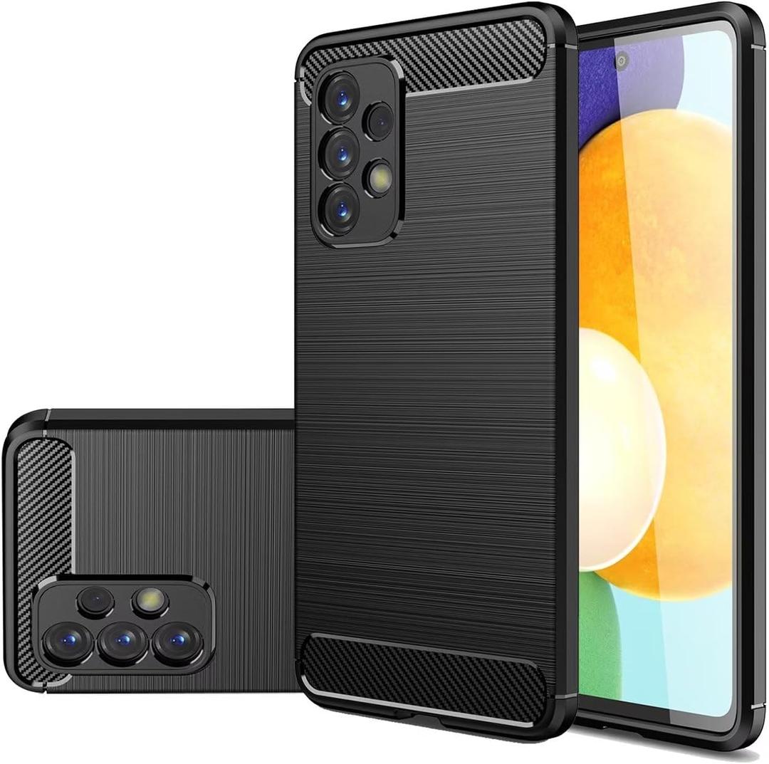 Case for Galaxy A73 5G Case, Samsung A73 5G SM-A736B Case, Slim Thin Phone Case TPU Soft Back Cases Anti-Scratch Shockproof Protective Cover for Samsung Galaxy A73 5G Black