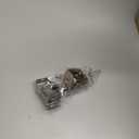 Ravinte 50 Pack 25 Pairs 1-1/2 inch Overlay Soft Close Hinges for Kitchen Cabinet Hinges Satin Nickel Hidden Hinges Stainless Steel Concealed Hinge self Closing