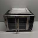 Gourmia French Door Air Fryer  25 Qt Large Capacity Convection Oven, Fryfroce 360, Digital Display with 17 Cooking Presets, Bake, Toast, Roast, Dehydrate, Fits 12 Pizza (Stainless Steel)