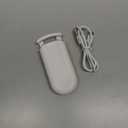 Heated Eyelash Curler - Wide Open Dual-Arc Design Heated Lash Curler - Electric Eyelash Curler - Type-C Rechargeable Mini Lash Curler Natural Curling 24H Long Lasting for Women - White BY01