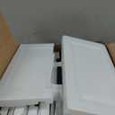 5 Drawers Narrow Slim Plastic Storage Cabinet,Storage Drawer with 4 Wheels,5 Tier Drawers Dresser,White