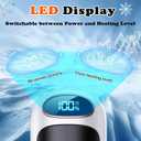 Rechargeable Hand Warmer 2 Pack, LED Display & 4 Levels, Ultrathin Electric Hand Warmers Portable USB Pocket Heater Fits Gloves for Hunting Essentials, Camping, Raynauds, Gifts for Christmas