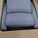 Sweetcrispy Recliner Chair Fabric Recliner Sofa No Massage, Home Theater Seating with Lumbar Support, Adjustable Push Back Overstuffed High-Density Sponge Reclining for Living Room, Slate Gray, 27.2"D x 34.3"W x 38.6"H