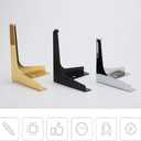 Furniture Sofa Triangle Legs for Table Cabinet Cupboard Sofa Couch Chair, Heavy Duty Metal Furniture Legs(Black) (10CM (3.93in))