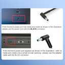 for HP Monitor Power Cord 27" 25" 23.8" 23" 21.5" 20" 19V Power Supply for HP Monitor 22cwa 24m 23er 23es 27eb 32f vh240a 24ea 27 25vx ADPC1945 IPS LED Backlit Full HD Display