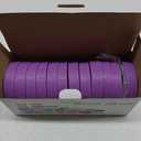 uxcell 18 Pcs Mason Jar Lids, Purple Plastic with Silicone Rings, Food Storage Caps for Mason Canning Ball Jar, 9 Regular Mouth & 9 Wide Mouth