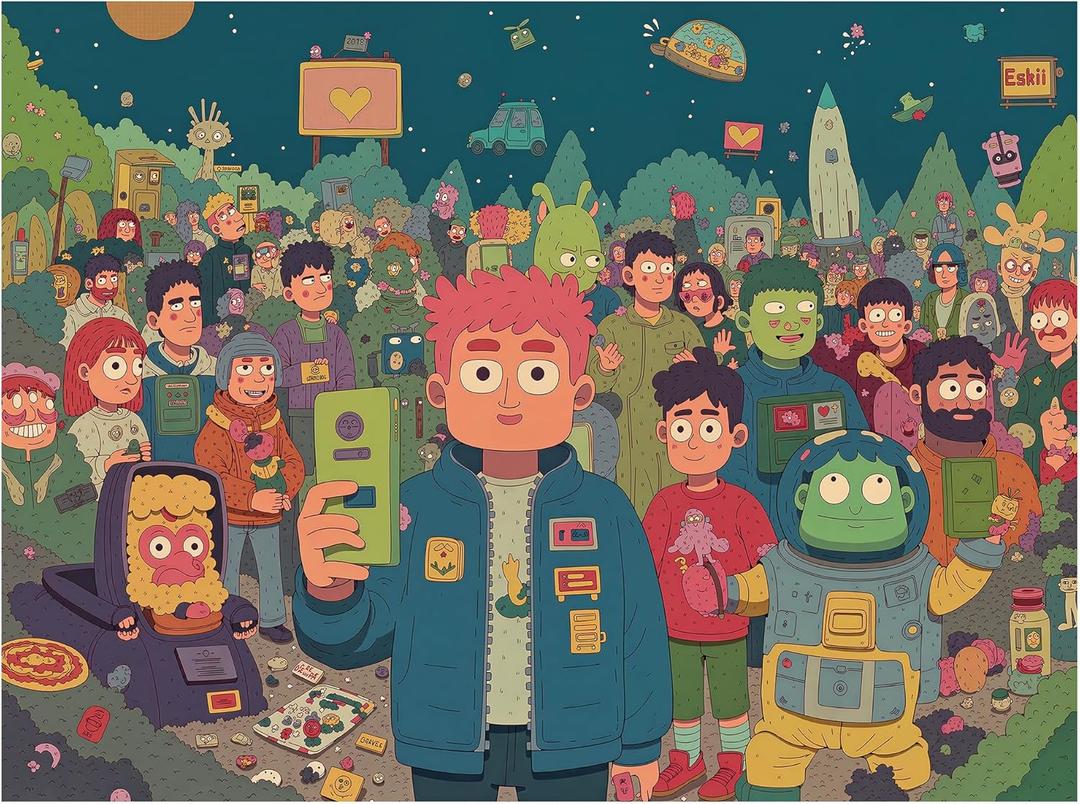 Jigsaw Puzzles for Adults 1000 Pieces, Big News Puzzle, Colorful as Home Wall Decor for Family Challenging Games